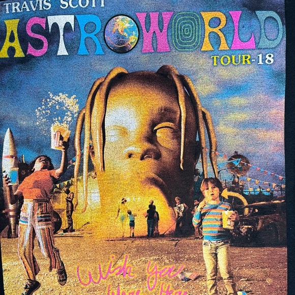 Travis Scott Astroworld Long Sleeve Tour Tee (2018) - Picture 3 of 5